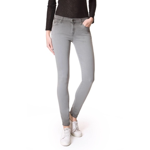 7 For All Mankind Denim - 7 for all mankind The Skinny grey jeans sz28